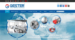 Desktop Screenshot of gester-instruments.com